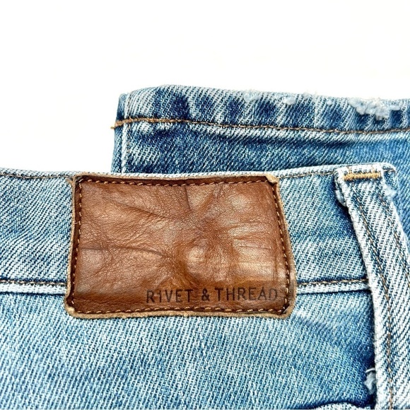 Madewell Rivet & Thread Cali Demi-Boot Jeans in Shetland Wash AK803 Size 26 - Picture 11 of 14